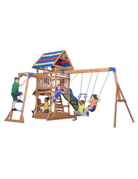 Ogromny Drewniany Plac zabaw Northbrook Backyard Discovery