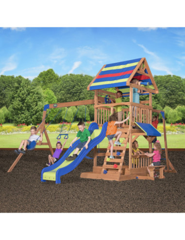 Ogromny Drewniany Plac zabaw Northbrook Backyard Discovery