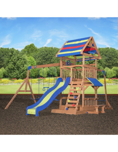 Ogromny Drewniany Plac zabaw Northbrook Backyard Discovery