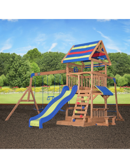 Ogromny Drewniany Plac zabaw Northbrook Backyard Discovery