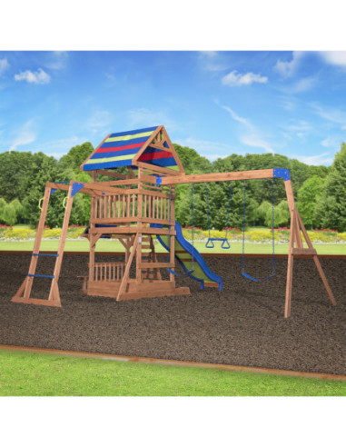 Ogromny Drewniany Plac zabaw Northbrook Backyard Discovery