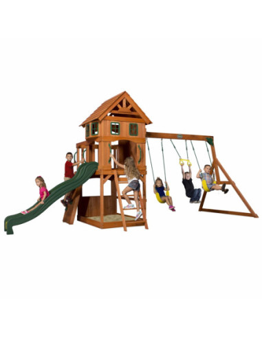 Ogromny Drewniany Plac zabaw Atlantic Backyard Discovery