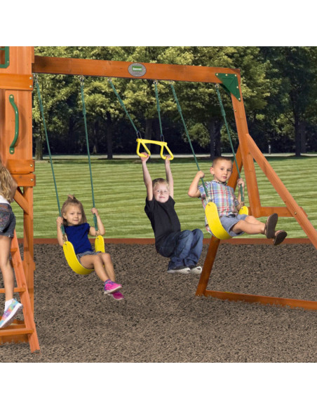 Ogromny Drewniany Plac zabaw Atlantic Backyard Discovery