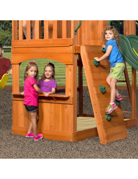 Ogromny Drewniany Plac zabaw Atlantic Backyard Discovery