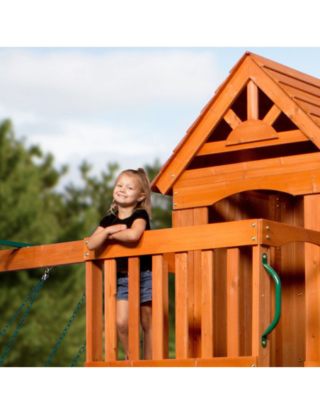 Ogromny Drewniany Plac zabaw Atlantic Backyard Discovery