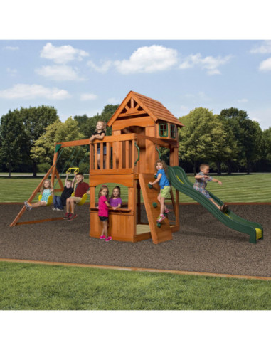 Ogromny Drewniany Plac zabaw Atlantic Backyard Discovery