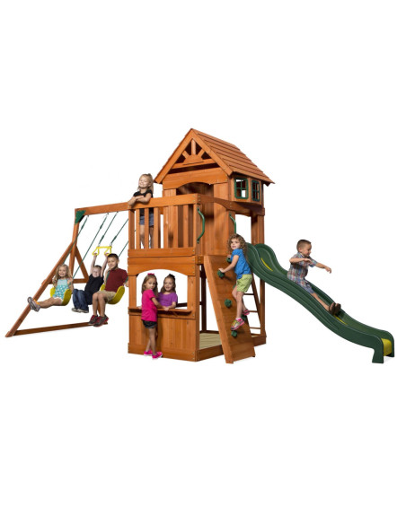 Ogromny Drewniany Plac zabaw Atlantic Backyard Discovery