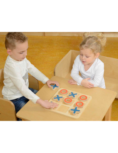 Kółko I Krzyżyk Drewniana Gra Dla Dzieci Logiczna Łamigłówka