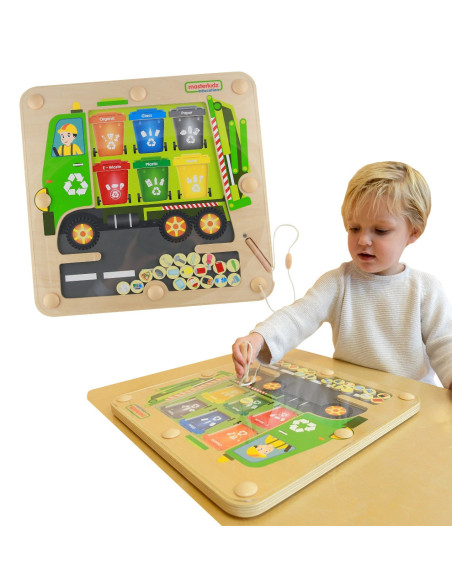 Sortowanie Śmieci Segregowanie Odpadów Edukacyjna Tabliczka Dla Dzieci Masterkidz