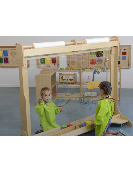 Ogromne Okienko Do Malowania Masterkidz Uchwyt Na Rolki Papieru 2 w 1