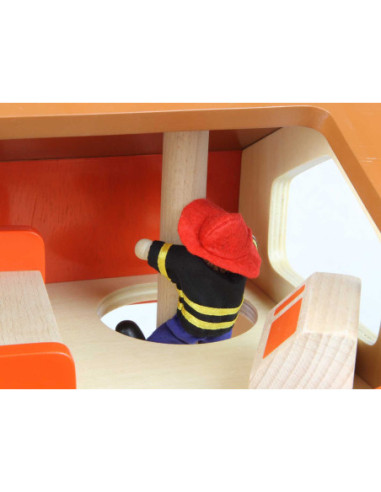 Mini Remiza Strażacka Drewniany Zestaw Masterkidz