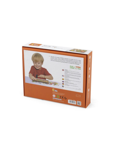 Przybijanka Drewniana Farma Viga Toys Korkowa Tablica