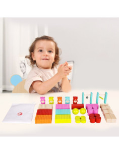 Drewniane Kolorowe Domino - Misie Classic World 2