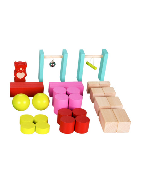 Drewniane Kolorowe Domino - Misie Classic World