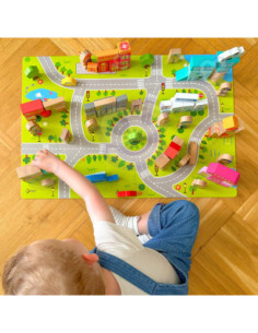 CLASSIC WORLD Drewniane Klocki Zbuduj Miasto 2