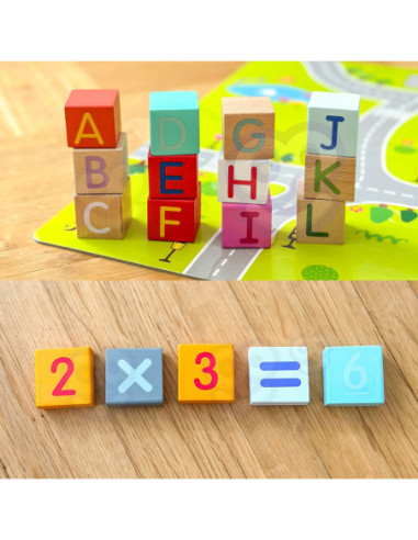 CLASSIC WORLD Drewniane Klocki Zbuduj Miasto