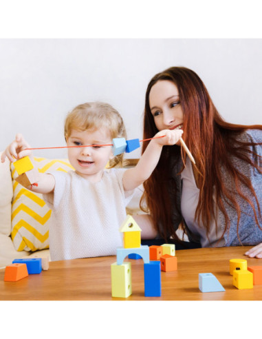 Przeplatanka Kolorowe Klocki Kształty Classic World