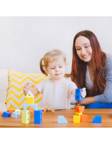 Przeplatanka Kolorowe Klocki Kształty Classic World