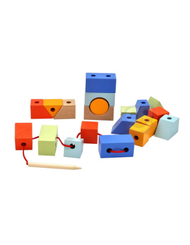 Przeplatanka Kolorowe Klocki Kształty Classic World