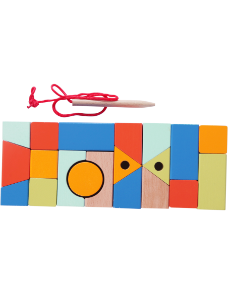 Przeplatanka Kolorowe Klocki Kształty Classic World