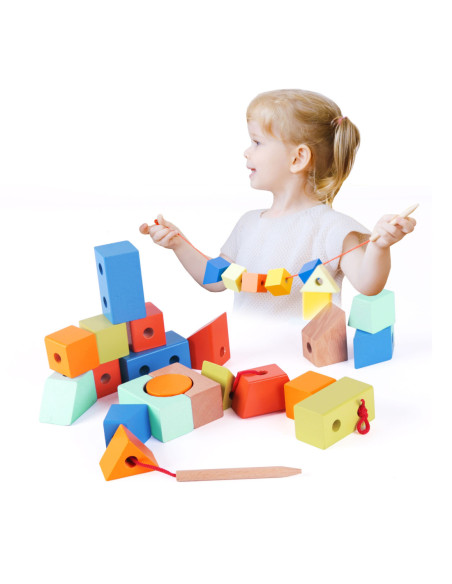 Przeplatanka Kolorowe Klocki Kształty Classic World