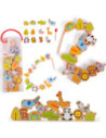 Sznurowanka Dla Dzieci Drewniane Koraliki Dla Dzieci ZOO Classic World