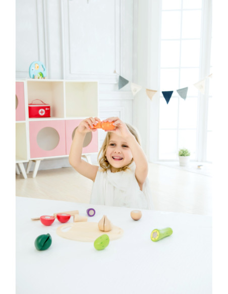 Drewniany Zestaw do Krojenia Warzyw CLASSIC WORLD