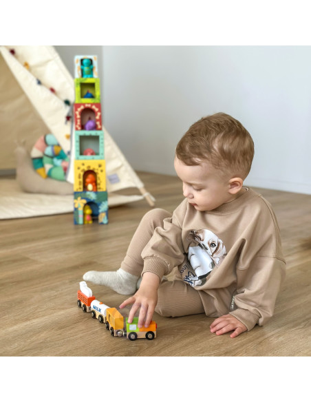 Viga Farma 6 Figurek Drewnianych