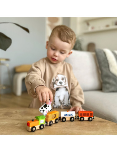 Viga Farma 6 Figurek Drewnianych