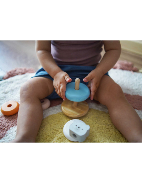 Edukacyjna Zabawka Drewniana Viga Piramidka