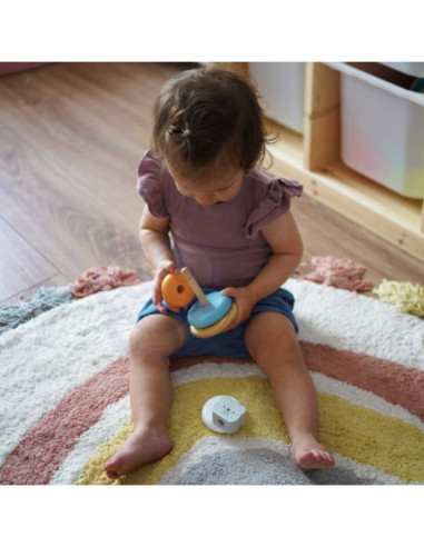 Edukacyjna Zabawka Drewniana Viga Piramidka