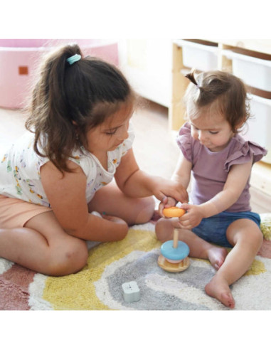 Edukacyjna Zabawka Drewniana Viga Piramidka