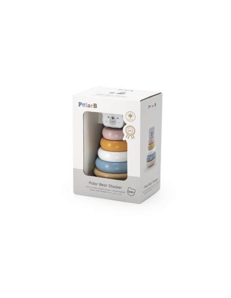 Edukacyjna Zabawka Drewniana Viga Piramidka