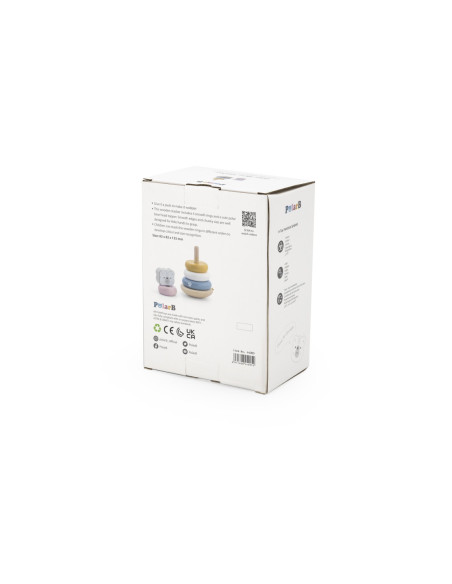 Edukacyjna Zabawka Drewniana Viga Piramidka