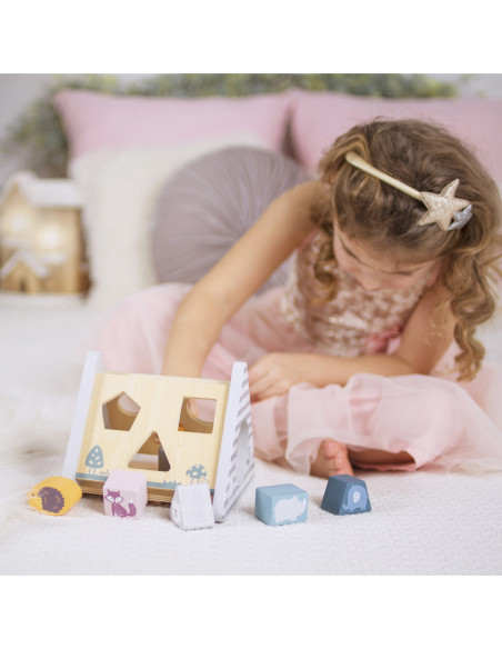 Drewniana piramidka edukacyjna - Sorter - VIGA - PolarB