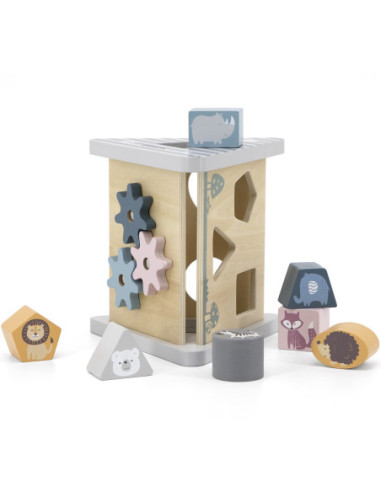 Drewniana piramidka edukacyjna - Sorter - VIGA - PolarB