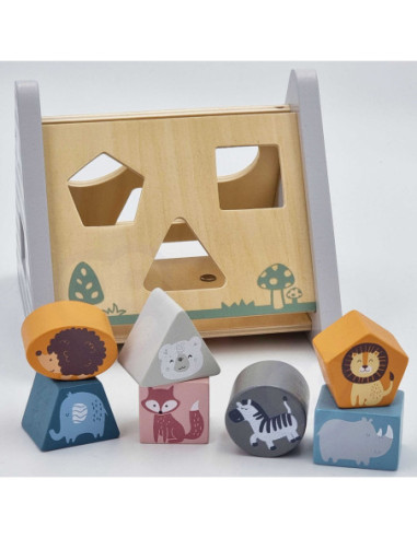 Drewniana piramidka edukacyjna - Sorter - VIGA - PolarB