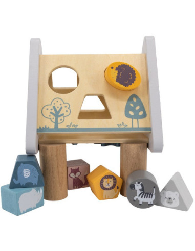 Drewniana piramidka edukacyjna - Sorter - VIGA - PolarB