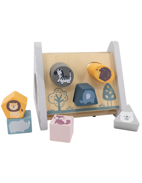 Drewniana piramidka edukacyjna - Sorter - VIGA - PolarB