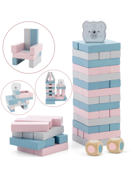 Drewniana gra Jenga Viga Toys