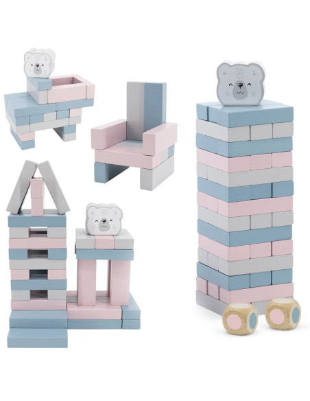 Drewniana gra Jenga Viga Toys