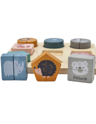 Puzzle Edukacyjne Drewniane Viga Zwierzęta