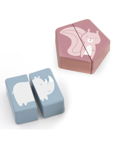 Puzzle Edukacyjne Drewniane Viga Zwierzęta