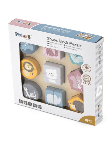 Puzzle Edukacyjne Drewniane Viga Zwierzęta