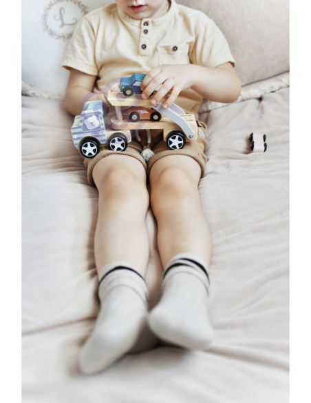 Drewniana laweta z samochodzikami Viga Toys