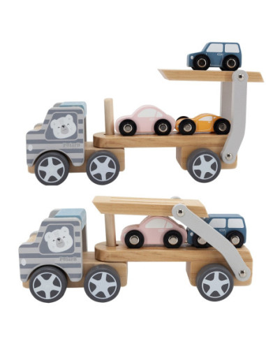 Drewniana laweta z samochodzikami Viga Toys