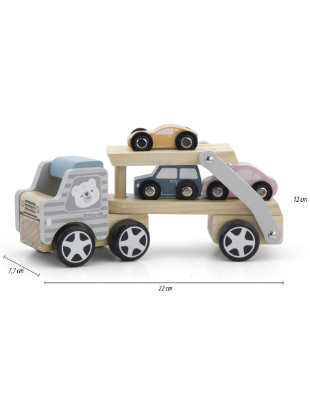 Drewniana laweta z samochodzikami Viga Toys