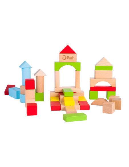 CLASSIC WORLD Drewniane Klocki Dla Dzieci