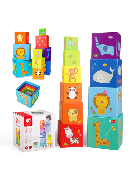 CLASSIC WORLD Kartonowa Układanka Klocki Edukacyjne