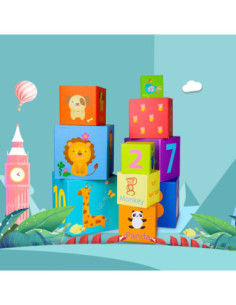 CLASSIC WORLD Kartonowa Układanka Klocki Edukacyjne 2